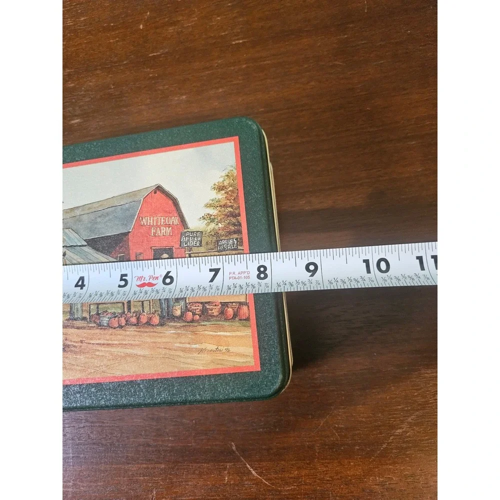 Century Resources White Oak Market Tin Unisex Medium Green Farmhouse Decor